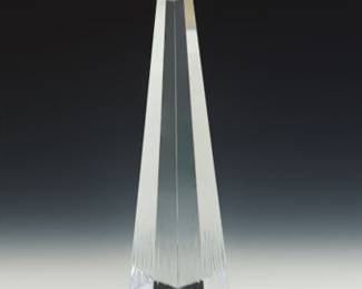 Tiffany Co. Crystal Obelisk