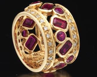 Sonia B. Gold, Diamond and Ruby Band
