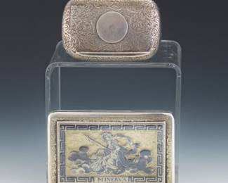 Continental silver and English Sterling Tobacco Items