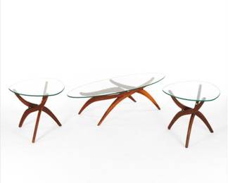 Forest Wilson MidCentury Modern Coffee and Side Tables, Set of Three