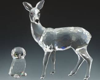 Two Swarovski Crystal Figurines