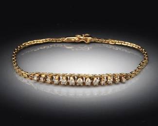 14K and Diamond Bracelet
