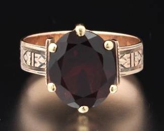 Victorian Gold and Garnet Ring