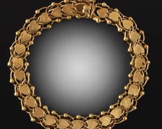 14K Line Of Hearts Bracelet