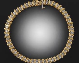 Ladies Gold and 5.00 Carat Diamond Bracelet