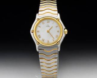 Ebel 18K and Stainless Ladies Wrtistwatch