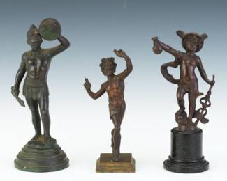 Three Grand Tour Figurines after Classical Sculptures