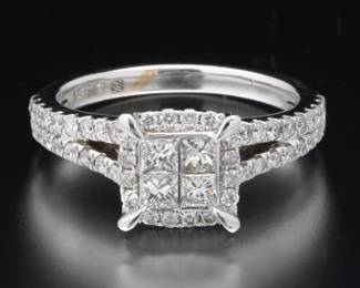 Ladies Gold and Diamond Ring