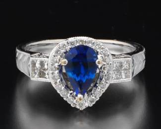 Ladies Sapphire and Diamond Ring