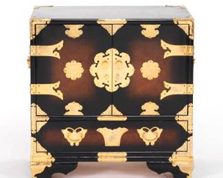 Japanese MeijiStyle Lacquered Tansu Chest