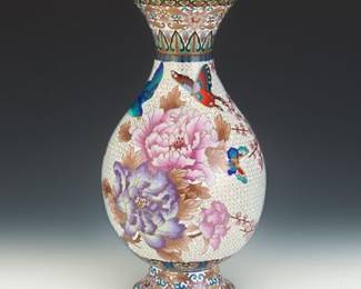 Chinese Near Antique Large Cloisonne Enamelled Vase, ca. Republic Period