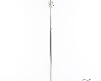 Art Deco Industrial Chrome Floor Lamp