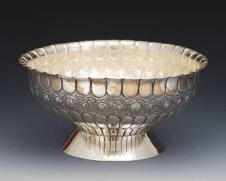 Sterling Bowl On Pedestal