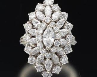 Diamond Cluster Fashion Ring