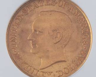 1917 MCKINLEY $1 Gold NGC MS 65