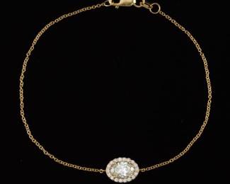 Delicate Diamond Center Bracelet