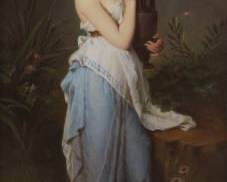 KPM Porcelain Plaque Psyche with her Urn