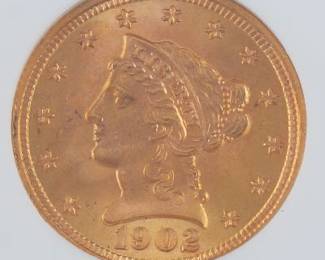 1902 NGC MS 67 $2 Gold