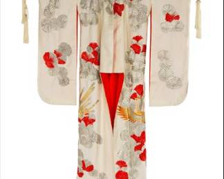 Japanese Uchikake Wedding Kimono c. mid20th century