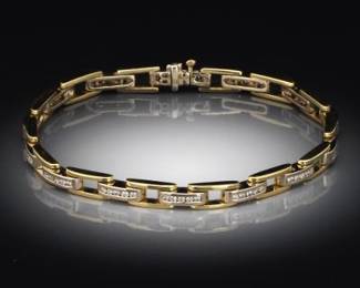 Classic Gold and Diamond Bracelet