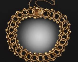 14K Twisted wire Circa 1970s Braclet