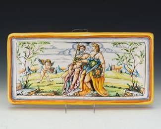 Italian Majolica Tray