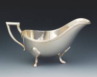 Antique Continental 900 Silver Sauce Boat
