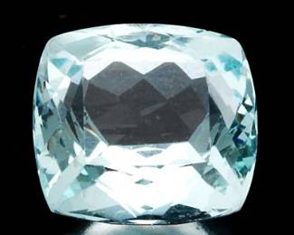 Unmounted 6.71 Ct Cushion Cut Aquamarine