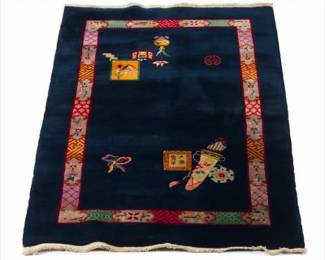 Art Deco Chinese Sculptural Carpet