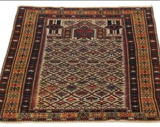 Antique Caucasian Daghestan Carpet, ca. 1890s