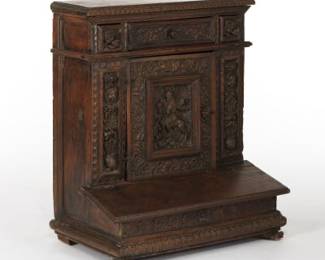 Italian Carved Wood PrieDieu, or Prayer Bench, ca. Late 17 Early 18th Century