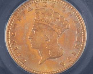 1881 MS 68 $1 Gold PCGS with CAC sticker