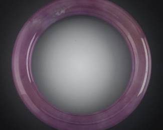 Carved Lavender Color Jadeite Bangle