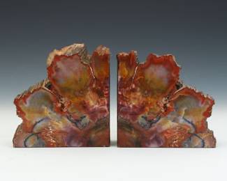 Arizona Petrified Wood Large Bookends, ca. 160 MYA