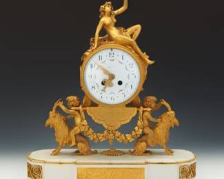 Victorian Circa 1890 French DOre Bronze Mantle Clock