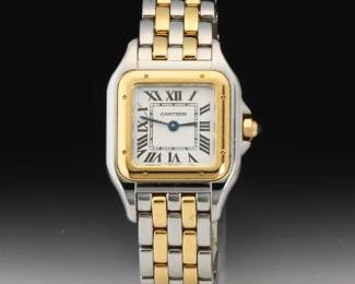 Cartier Panthere Ref 4023 Second Generation 18K and Stainless Ladies Quartz Wristwatch