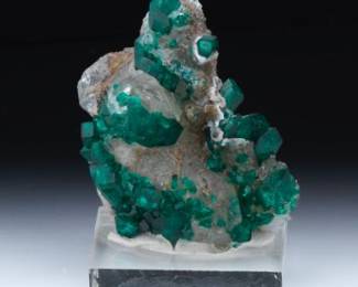Fine Green Fluorite on Matrix