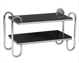 Art Deco Tubular Double Decker Side Table