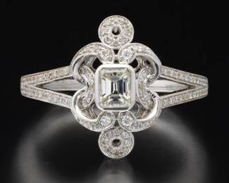 E color 18K Diamond Ring