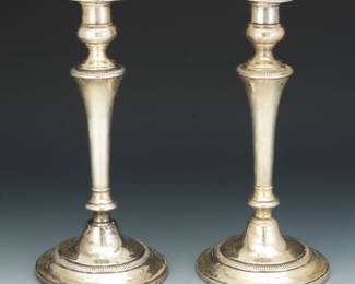 Fisher Silversmiths Weighted Sterling Candlesticks