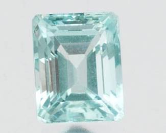 Unmounted 2.56 Ct Emerald Cut Aquamarine