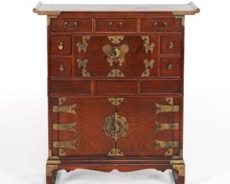 Korean BrassMounted Tansu Chest