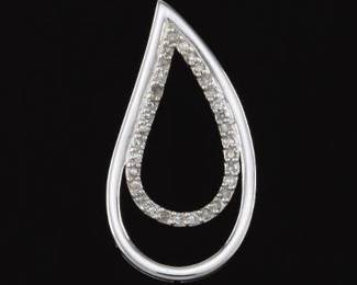 Ladies Gold and Diamond Pendant
