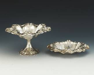 Reed Barton Sterling Silver Tazza and Bowl, Francis I Pattern
