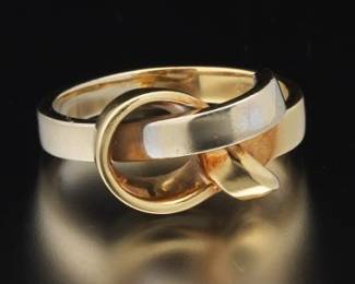 Ladies Gold Knot Ring