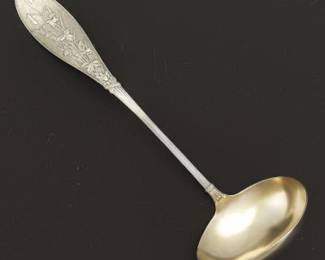 Scarce Whiting Honeysuckle Sterling Soup Ladle
