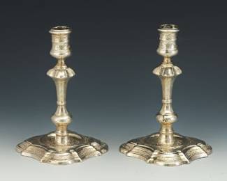 Single Lite George II Candlesticks