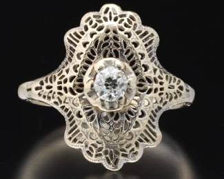 Edwardian Gold and Diamond Ring