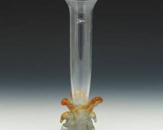 Daum France Art Glass Bud Vase