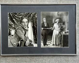 One of 16 original silver gelatin photos from Hollywood's silent era. Handsomely framed and matted.